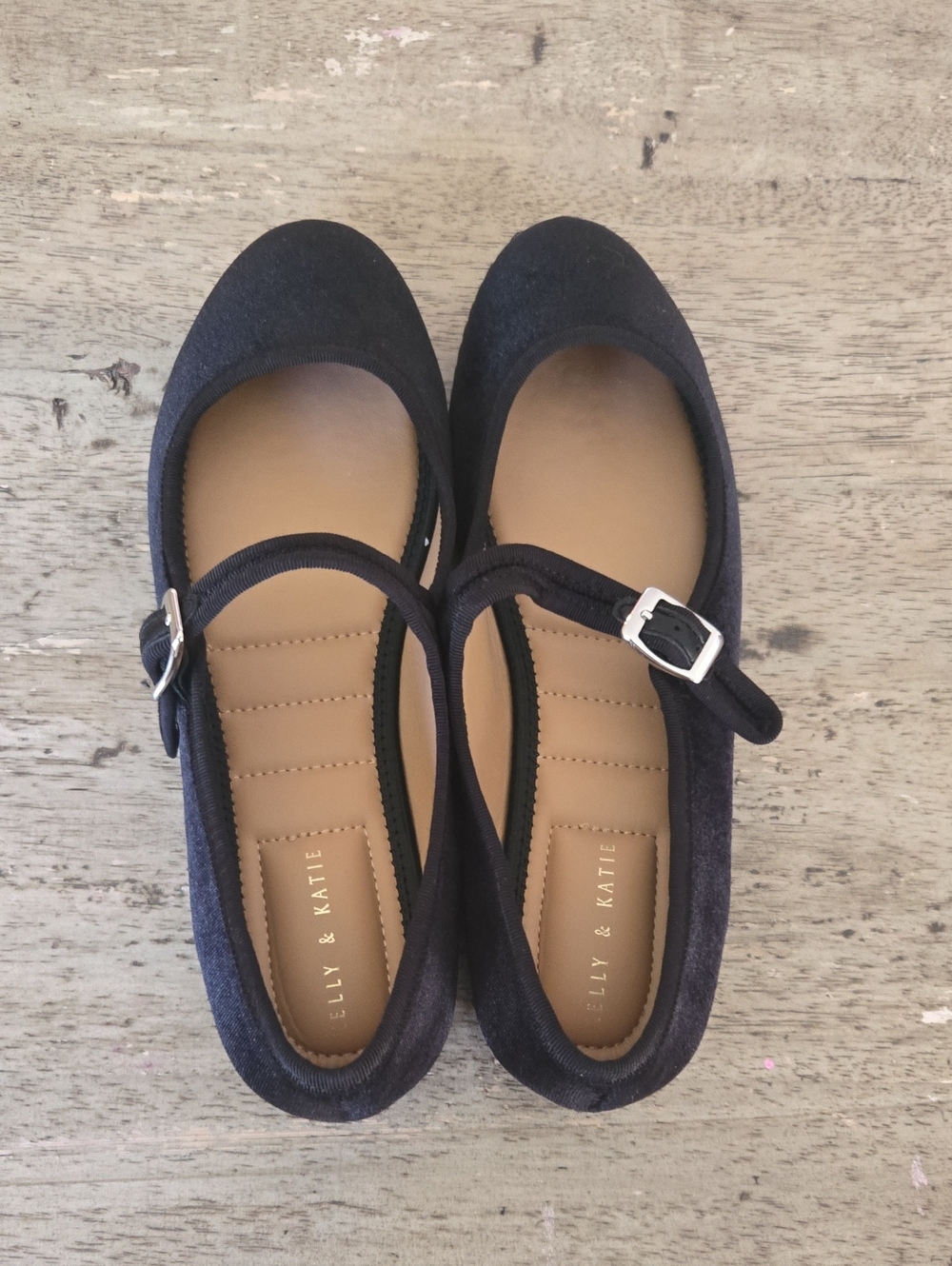 Velvet Black Mary Janes